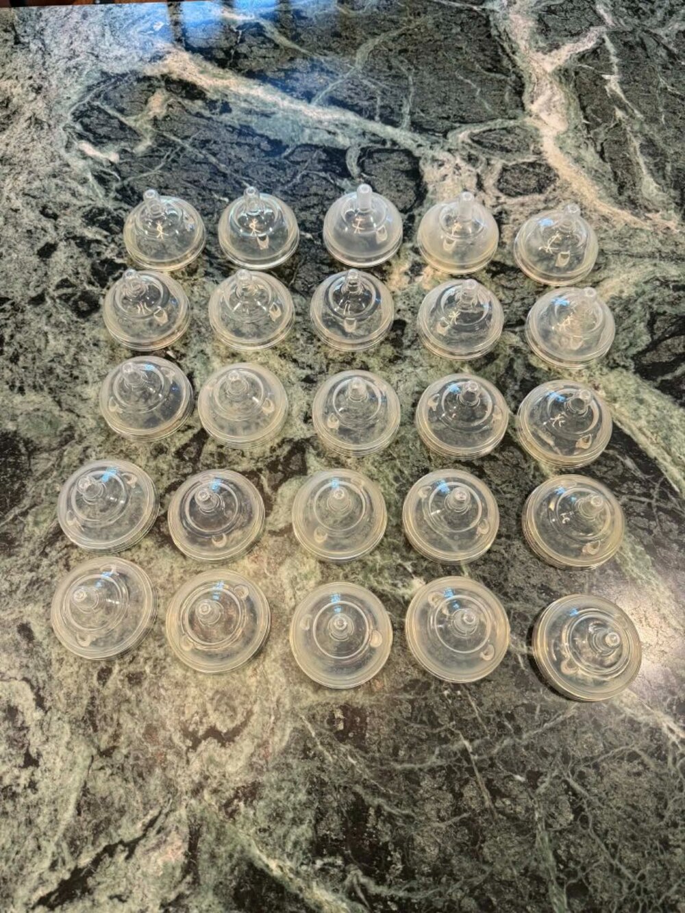 25 Comotomo Baby Bottle Nipples Bundle | Fast Flow 3-Hole | Sterilizable